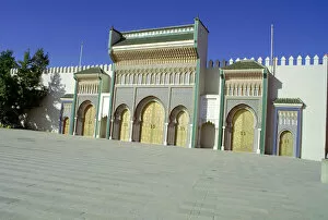 Moroccan Gallery: Gates of the Royal Palace, Fez, Morocco