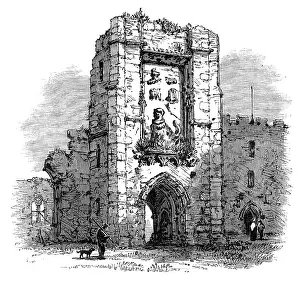 Samuel Read Prints: Gateway in the Castle, Warkworth, 1881. Creator: Unknown
