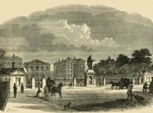 Hand Cart Gallery: Gateway of the Foundling Hospital, c1876. Creator: Unknown