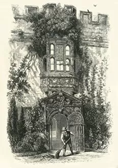 Oxford Gallery: Gateway into the Garden at St. John s, c1870