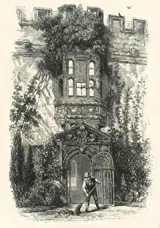 Oxford Gallery: Gateway into the Garden at St. John s, c1870
