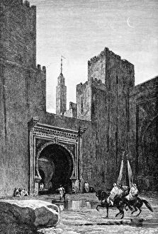 Images Dated 12th February 2008: Gateway to the kasbah, Fez, Morocco, 1895