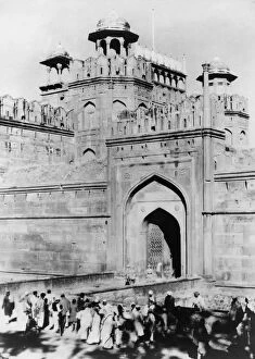Print Collector17 Collection: Gateway to the Red Fort, Delhi, India, late 19th or early 20th century