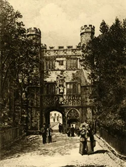 Our Own Country Collection: Gateway of Trinity College, Cambridge, 1898. Creator: Unknown