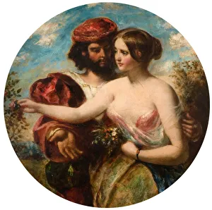 Etty William Prints: Gather the Rose of Love While Yet Tis Time, 1848. Creator: William Etty