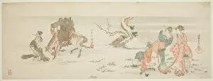 Herb Gallery: Gathering Herbs, Japan, c. 1796 / 97. Creator: Hokusai