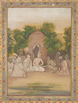 Holy Man Prints: A Gathering of Holy Men of Different Faiths, ca. 1770-75. Creator: Mir Kalan Khan