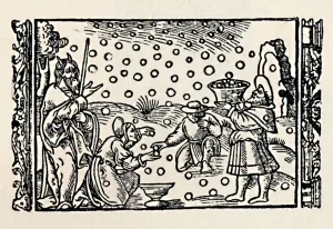 Manna Prints: Gathering Manna, 1539, (1903)