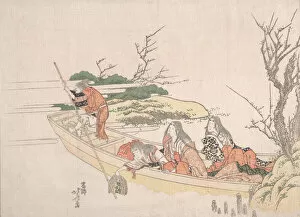Punting Gallery: Gathering Sea-Weed. Creator: Hokusai