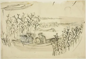 Seaweed Prints: Gathering Seaweed at Omori, n. d. Creator: Utagawa Kuniyoshi