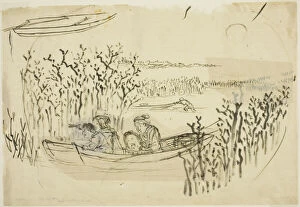 Reed Gallery: Gathering Seaweed at Omori, n.d. Creator: Utagawa Kuniyoshi