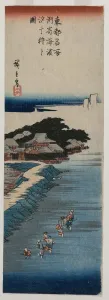 Ando Hiroshige Japanese Prints: Gathering Shells at Low Tide at Susaki; from the series 100 Views of Famous Places in Edo
