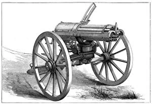 Images Dated 31st January 2006: Gatling rapid fire gun, 1870
