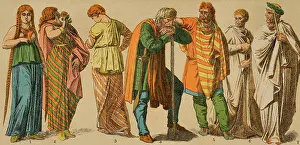 Stripe Prints: Gauls, 1881. Creator: Unknown