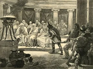 Elderly Prints: The Gauls in Rome, 1890. Creator: Unknown