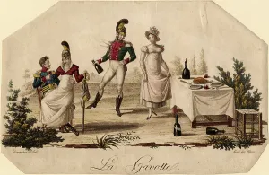 Dragoon Prints: Gavotte, c. 1815. Artist: Meynier Saint-Fal (1762-1840)