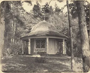 Gazebo Prints: Gazebo in the Forest Near Moscow, c. 1870s. Creator: Scherer Nabholz & Co