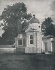 Swimming Prints: The gazebo and swimming pool at Biddesden House, Wiltshire, 1933