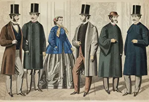 Coats Prints: Gazette of Fashion, 1866. Creator: Unknown