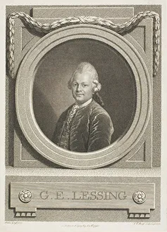 Nameplate Prints: G.E. Lessing, n.d. Creator: Johann Friedrich Bause