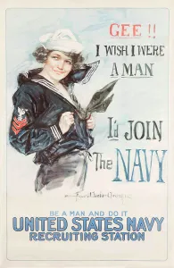 Gee! I Wish I Were a Man, 1917. Creator: Christy; Howard Chandler (1872-1952)