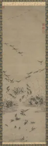 1392 1910 Prints: Geese Returning Home, 1500s. Creator: Unknown