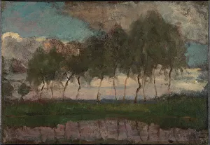 De Stijl Prints: The Gein: Trees by the water