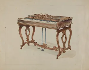 Roller Prints: Gem Roller Organ, c. 1936. Creator: John Dieterich