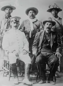 Gen. Alfaro Obregon & staff of Yaquis, between c1910 and c1915. Creator: Bain News Service