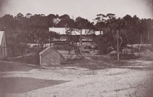 Gen. Q. A. Gillmores Head Quarters - Folly Island, S. C. ca. 1863. Creator: Unknown