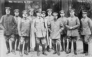 Generals Prints: Gen. von Kluck and staff, between 1914 and c1915. Creator: Bain News Service