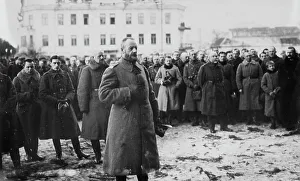 Annexation Prints: Gen. Zeligowski at mass, Vilna, between c1915 and c1920. Creator: Bain News Service