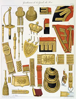 Maison Du Roi Prints: Gendarmes de la Garde du Roi, Insignia Artist: Eugene Titeux