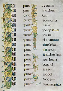 Family Tree Gallery: The Genealogy of Christ, 800 AD, (20th century)