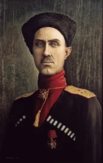 Vrangel Prints: General Baron Pyotr Nikolayevich Wrangel, 2004. Artist: Masalygin, Sergey Lvovich