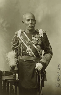 Ceremonial Collection: General Baron T. Kuroki, three-quarter length portrait, in uniform, facing front graphic /, c1907