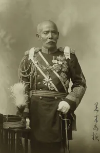 Peace Talks Prints: General Baron T. Kuroki, three-quarter length portrait