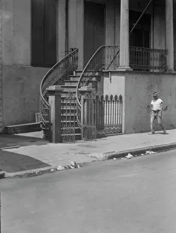 General Beauregard's house, 1113 Chartres Street, New Orleans, between 1920 and 1926. Creator: Arnold Genthe