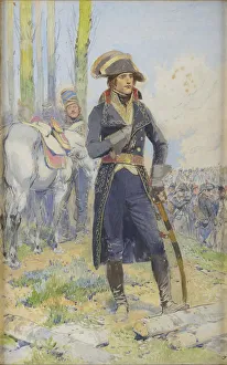 Gouache On Paper Gallery: General Bonaparte during the Italian campaign