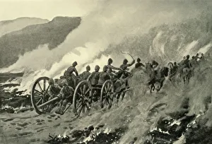 Nash Prints: General Bullers Advance: Pursuing the Boers After the Fight on Helpmakaar Heights, 1901