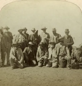 General Cronjes principal commanders after surrendering, South Africa, Boer War, 1900.Artist: Underwood & Underwood General Cronjes principal commanders after surrendering, South Africa, Boer War, 1900.Artist: Underwood & Underwood
