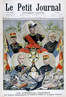Legion Dhonneur Prints: General Davout and members of the Council of the Legion d Honneur, 1901