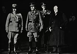 Butcher Haig Gallery: With General Diaz and Field-Marshal Haig, 1919, (1945). Creator: Unknown