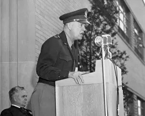 General Dwight D. Eisenhower at the Aircraft Engine Research Laboratory, Cleveland, Ohio