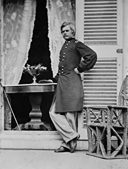 American Civil War Gallery: General Edward Ord, US Army, between 1855 and 1865. Creator: Unknown