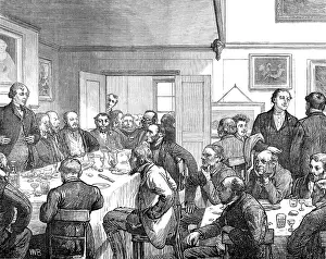 Disraeli Prints: The General Election: Mr. Disraeli at the market ordinary