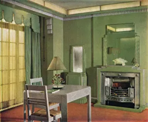 Lampshade Prints: General Electric Cos Showroom, 1933