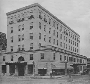 Indiana Prints: General exterior view, Greystone Hotel, Bedford, Indiana, 1923
