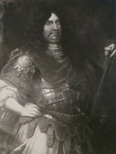 Parliamentarian Prints: General George Fleetwood in armour, late 17th century