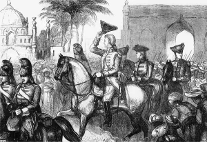 Arrival Gallery: General Goddard Entering Surat, c1891. Creator: James Grant